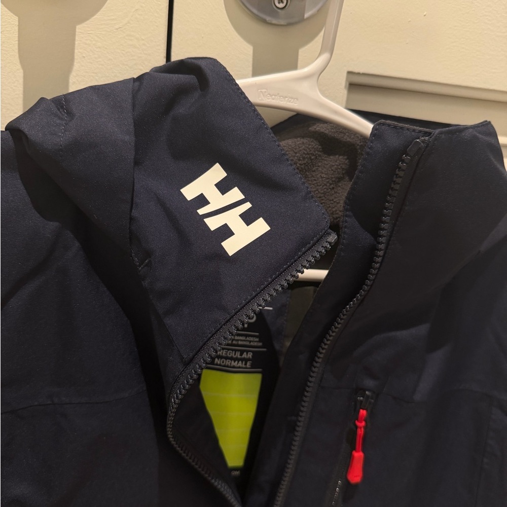 Helly Hansen Navy Blue Shell Jacket Size Small - image 4